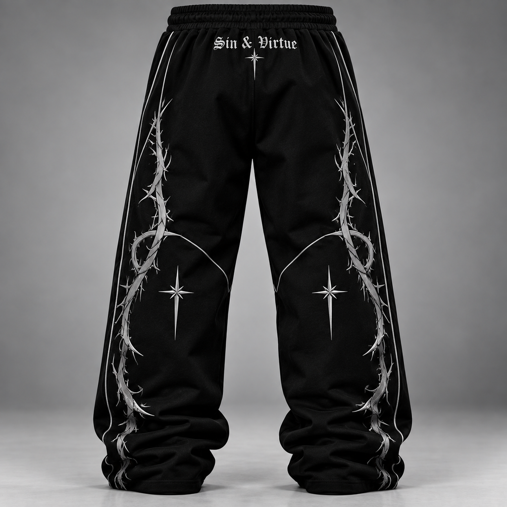 Sin & Virtue Thorn Joggers – Black