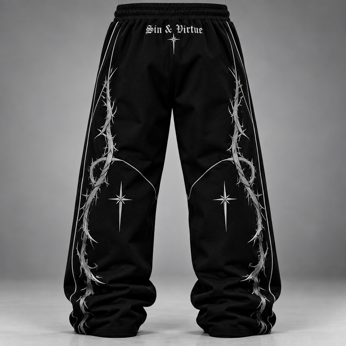 Sin & Virtue Thorn Joggers – Black