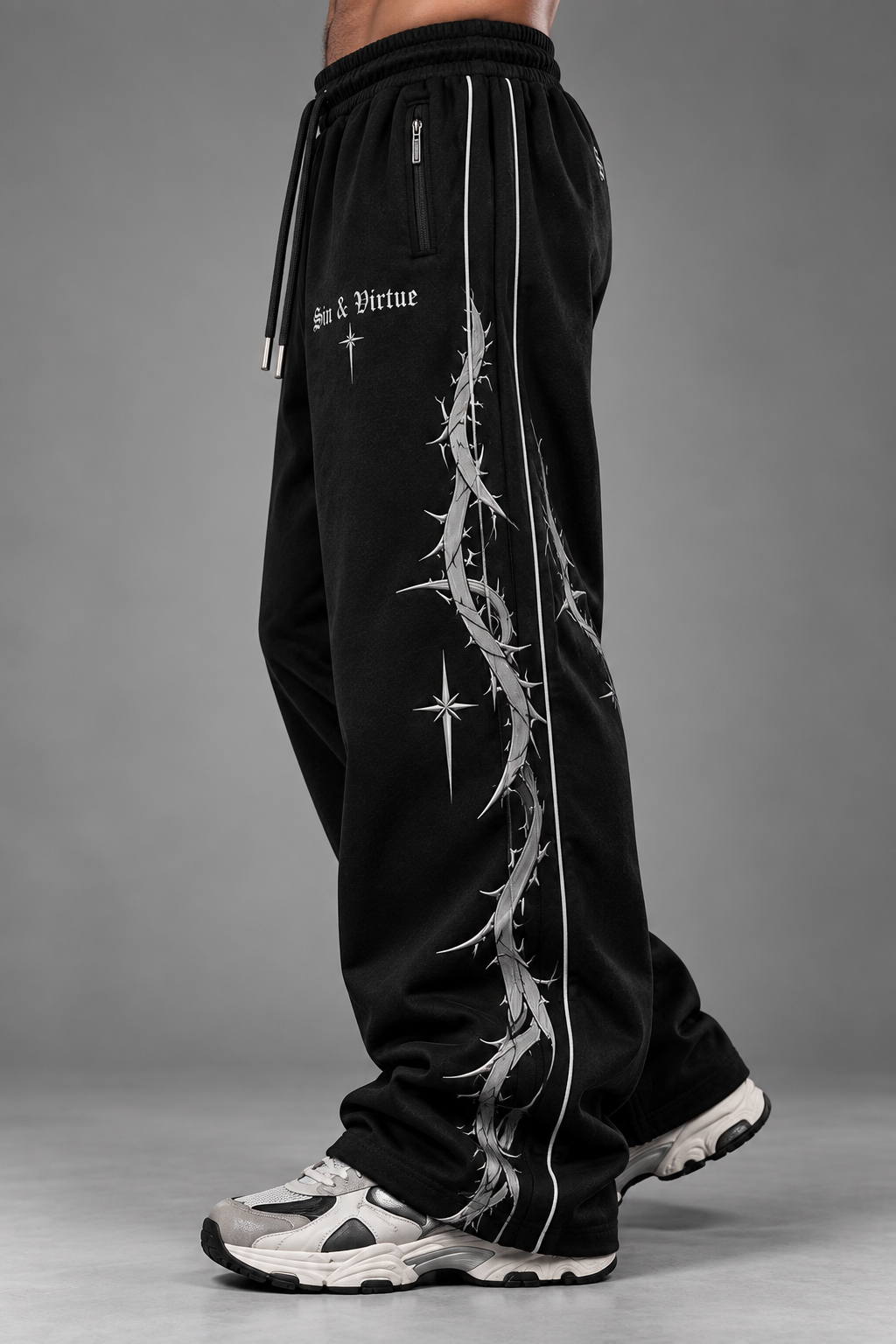 Sin & Virtue Thorn Joggers – Black