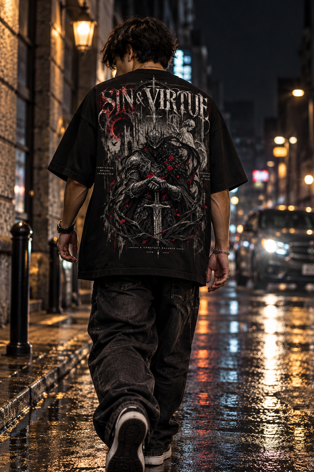 SIN & VIRTUE – The Constant Balance Oversized T-Shirt