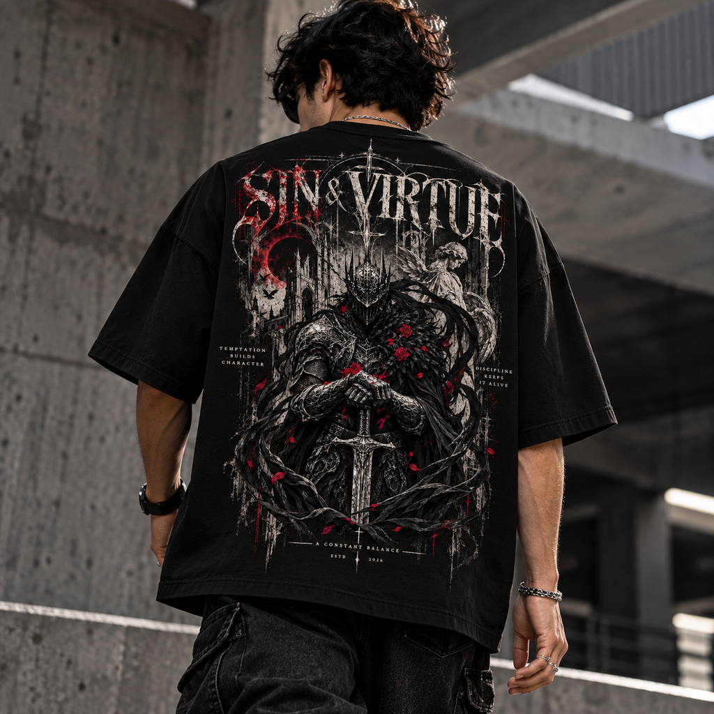 SIN & VIRTUE – The Constant Balance Oversized T-Shirt