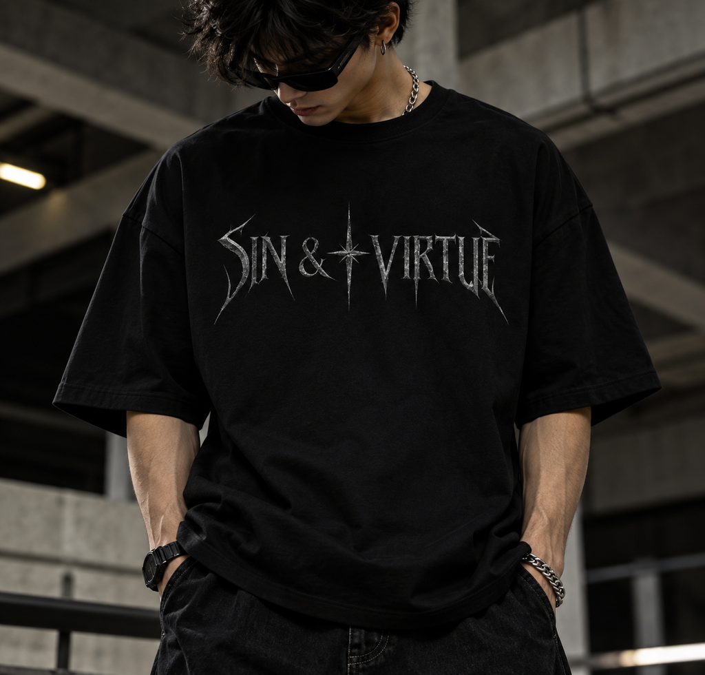 SIN & VIRTUE – Grim Reaper Oversized T-Shirt